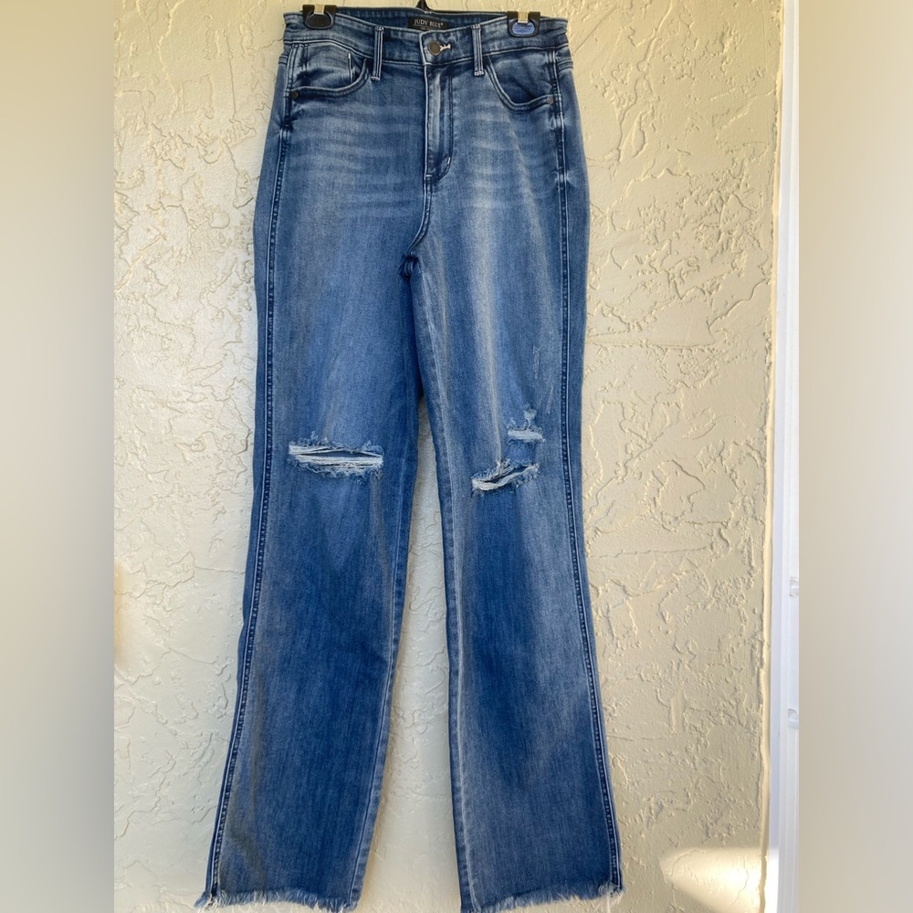 Judy Blue Straight Fit Jeans in Classic Blue